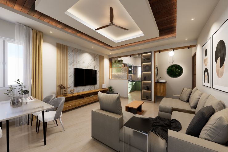 Living Room Interior Design for Apartments & Villas